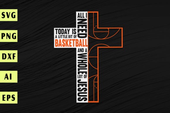 Basketball and Jesus Graphics for T-Shirt Designs