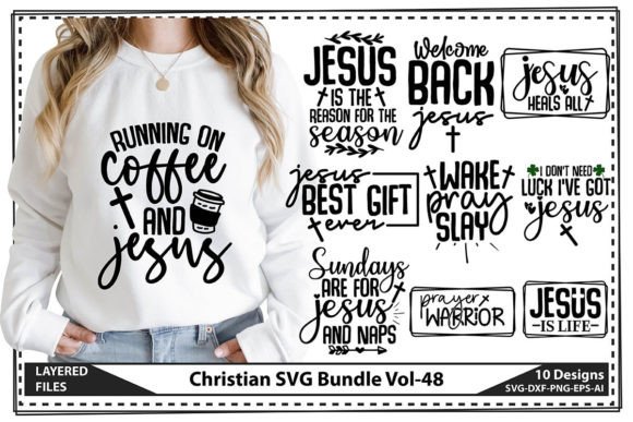 Christian SVG Bundle Vol-48 Graphics for T-Shirt Designs