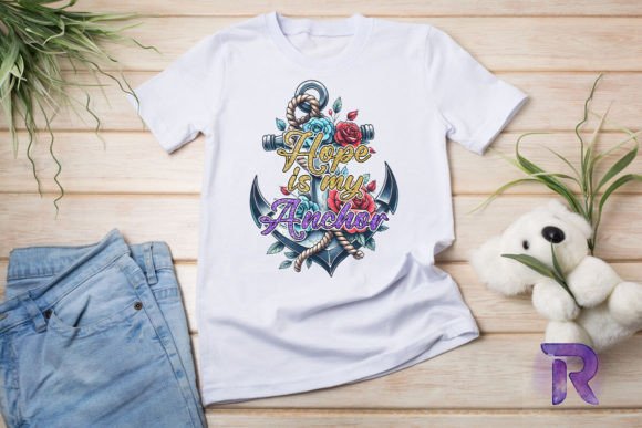 Hope is My Anchor Christian PNG Graphics for T-Shirt Designs