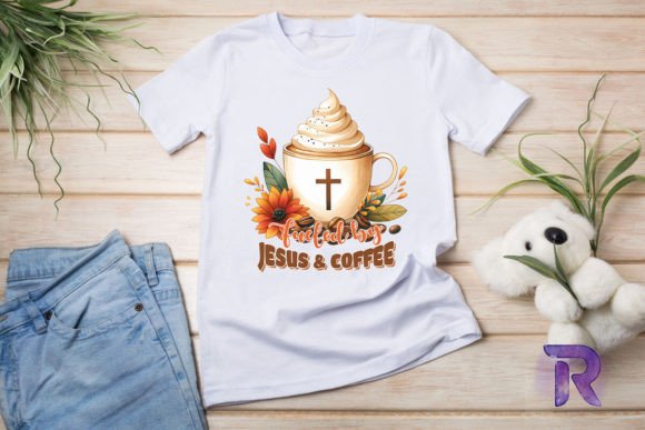 Jesus and Coffee PNG for Graphics & T-Shirt Designs