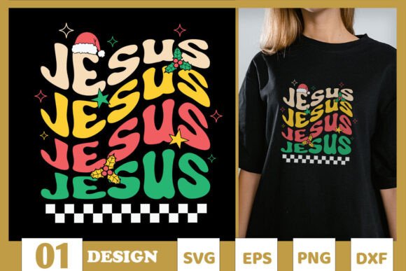Jesus Santa SVG for Graphics & T-Shirt Designs