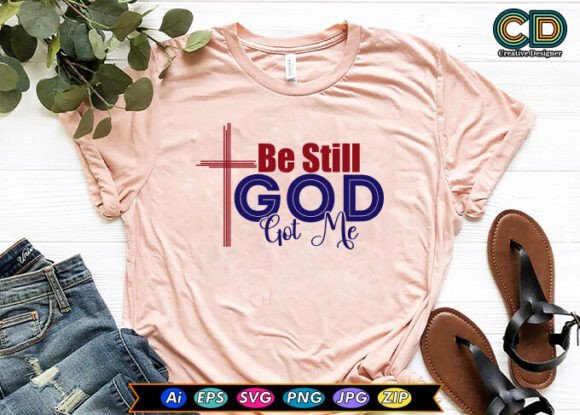 Review: Be Still God Got Me Embroidery Design