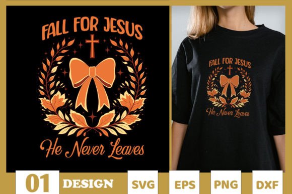 Reviewing the For Jesus Autumn He Never Leaves SVG