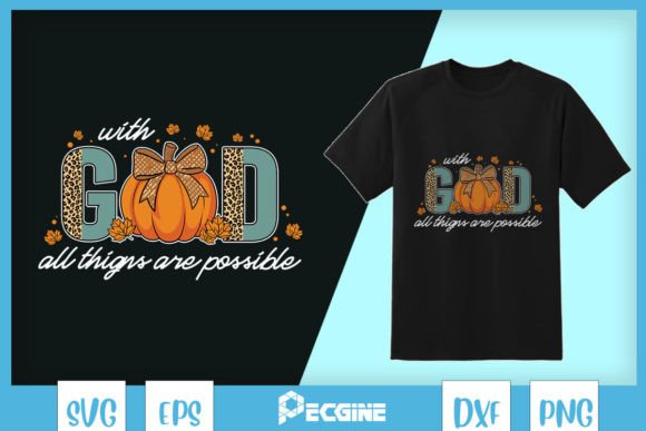With God All Things Possible SVG for Graphics